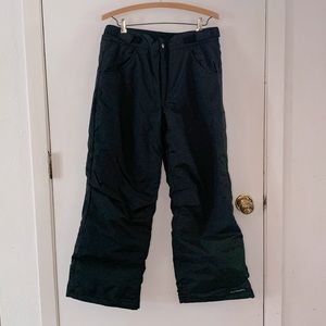 Columbia black Omni-shield snow pants with extendable pant length Size XL
